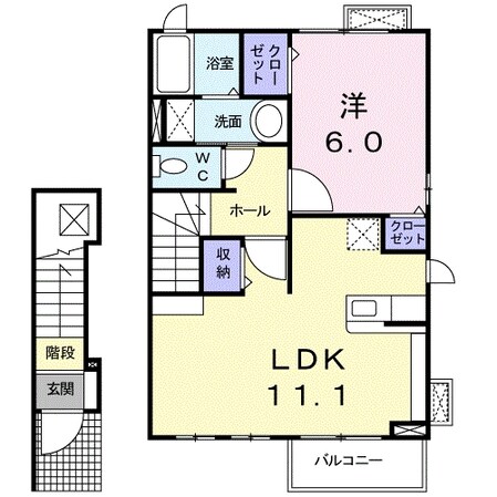 ジュネス・クラールの物件間取画像